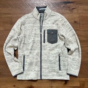 Criquet Gray Heather Full-Zip Jacket with Chest Pocket